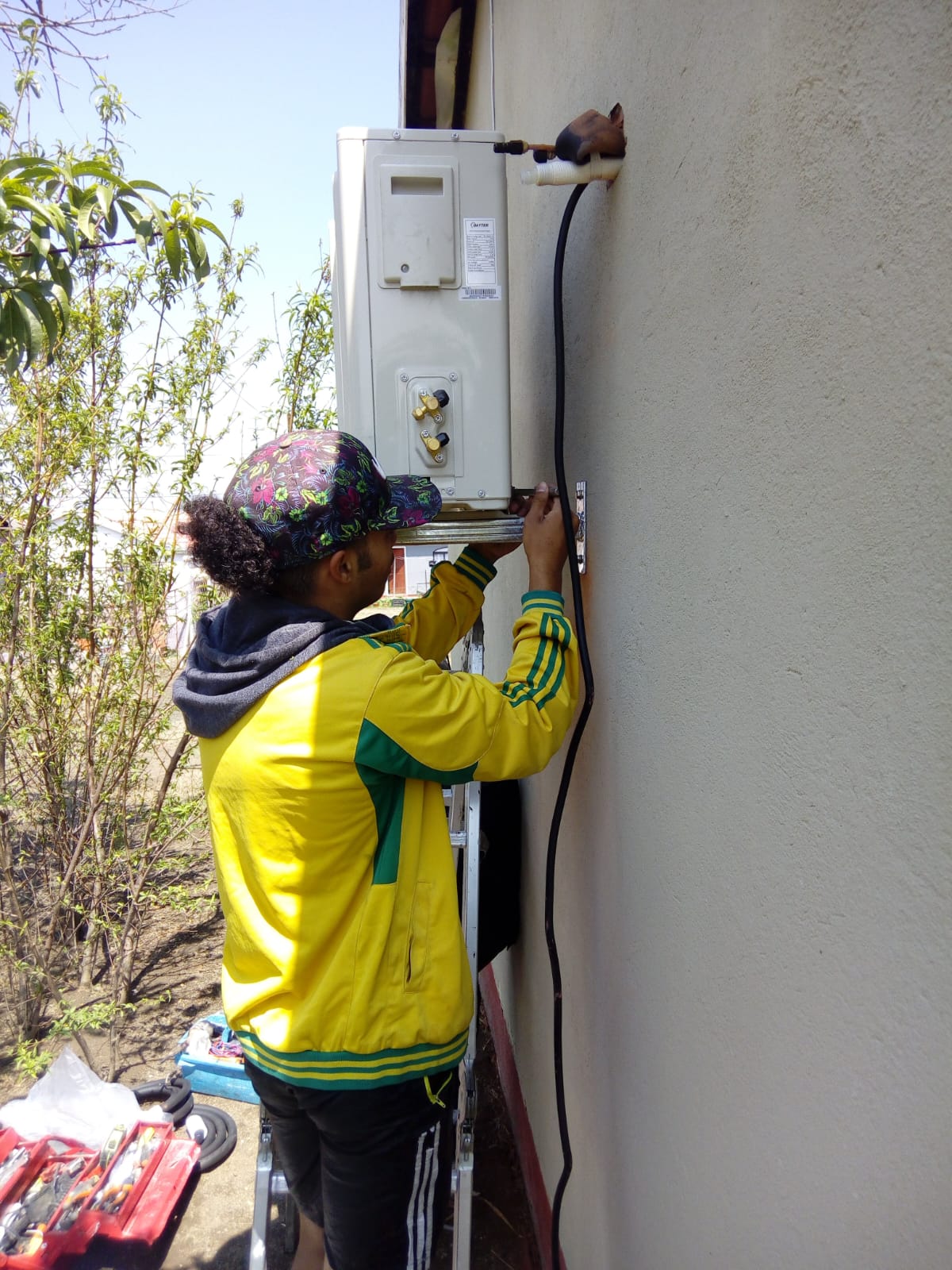 Electrician working